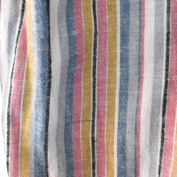 Seven7 Striped Gelato Linen Blend Wide Leg Pants 16 Boho Artsy Retro - Picture 8 of 8
